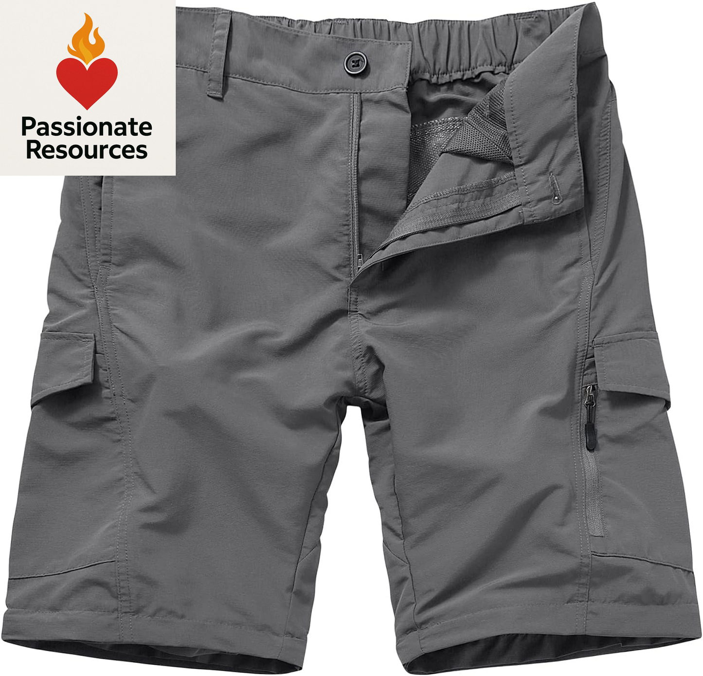 Mens Hiking Pants Quick Dry Lightweight Fishing Convertible Zip off Safari Trousers