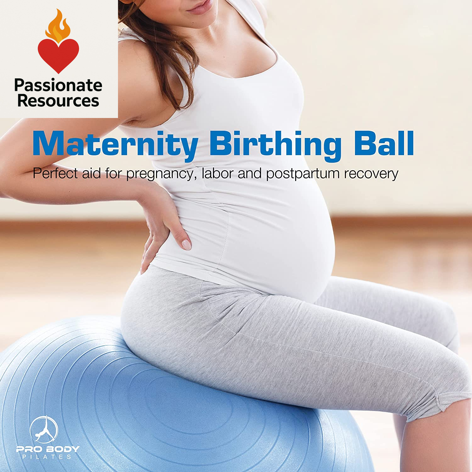 Exercise Ball - Multiple Sizes Gym Grade Balance Ball for Fitness, Yoga, Workout, Pregnancy & Physical Therapy