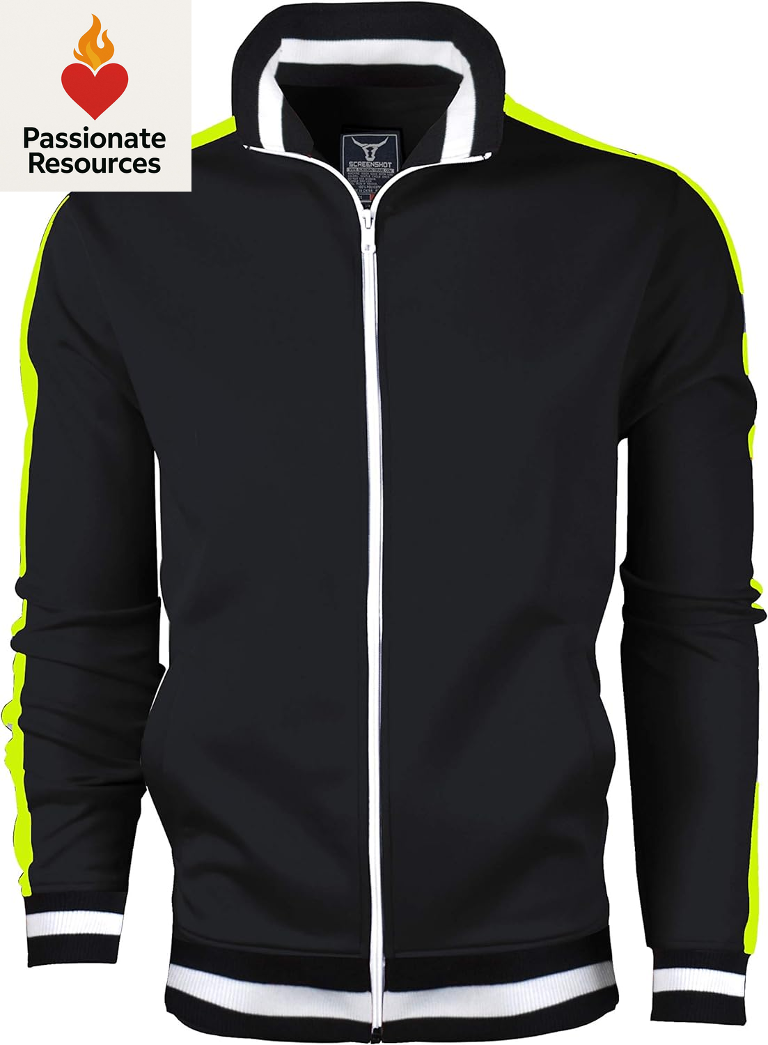 -Track Jacket Mens Urban Hip Hop Premium Track Jacket - Slim Fit Side Taping Sportswear Urbanwear Streetwear Top
