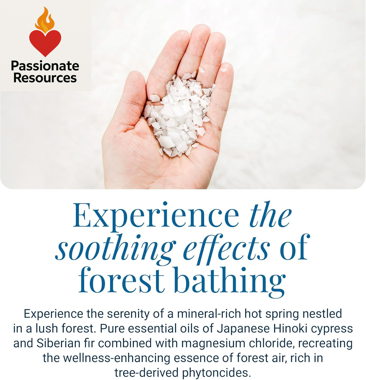 Magnesium Bath Flakes Forest Calm - Resealable Magnesium Bag of Zechstein Chloride Alternative to Epsom Bath Salt (1.65 Lb)