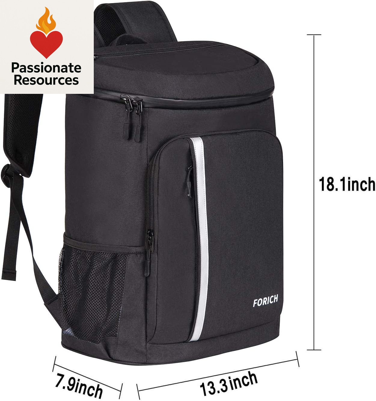 Backpack Cooler Leakproof Insulated Waterproof Backpack Cooler Bag, Lightweight Soft Beach Cooler Backpack for Men Women to Work Lunch Picnics Camping Hiking, 30 Cans