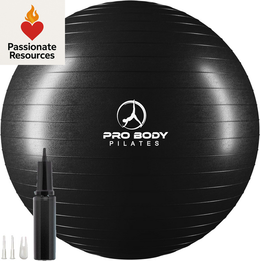 Exercise Ball - Multiple Sizes Gym Grade Balance Ball for Fitness, Yoga, Workout, Pregnancy & Physical Therapy