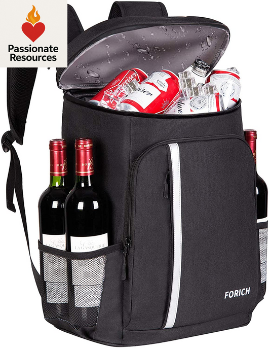 Backpack Cooler Leakproof Insulated Waterproof Backpack Cooler Bag, Lightweight Soft Beach Cooler Backpack for Men Women to Work Lunch Picnics Camping Hiking, 30 Cans