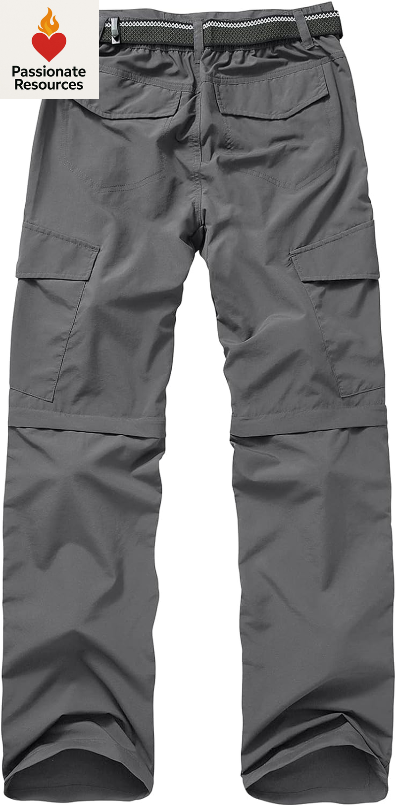 Mens Hiking Pants Quick Dry Lightweight Fishing Convertible Zip off Safari Trousers